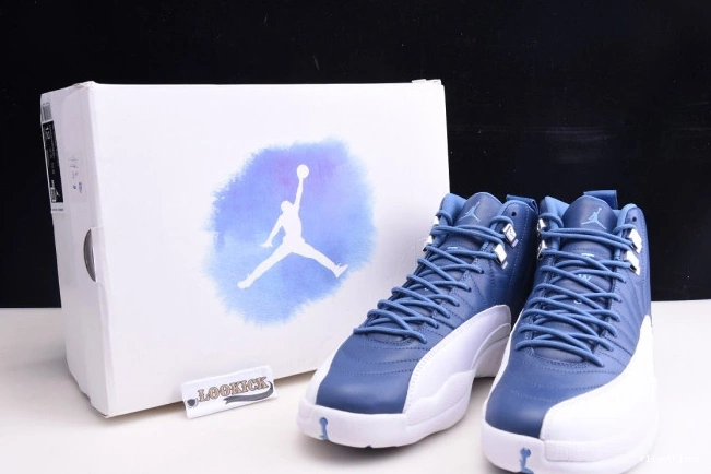 Air 130690-404 12 Retro Blue Jordan Stone 1015